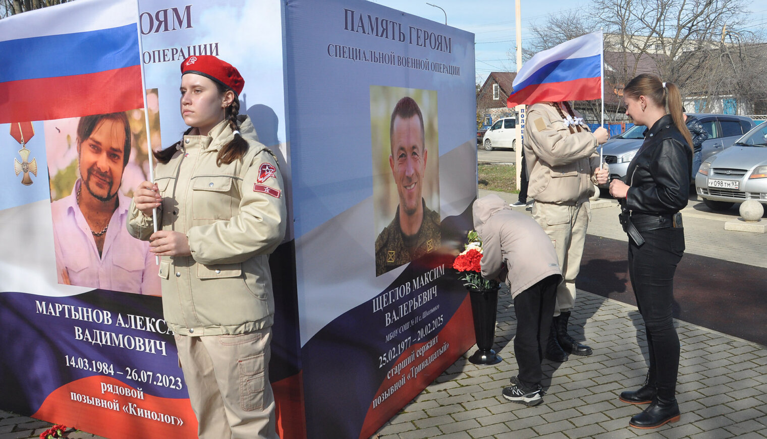 В Белореченске открыли аллею Памяти в честь бойцов СВО