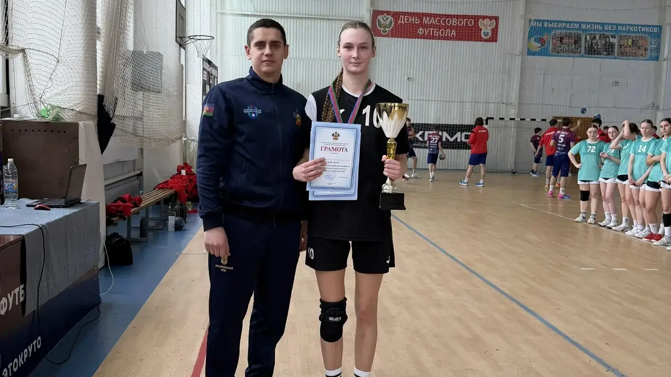 Серебро белореченских гандболистов на Спартакиаде учащихся