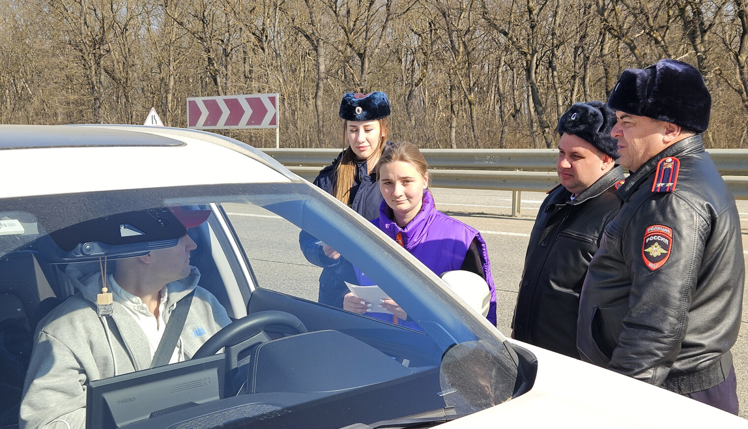 Адыгейские и кубанские автоинспекторы показали водителям последствия выезда на встречку
