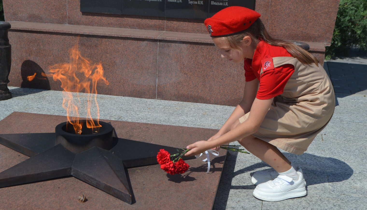 В школе №14 села Великовечного прошла акция ко Дню окончания Второй мировой войны