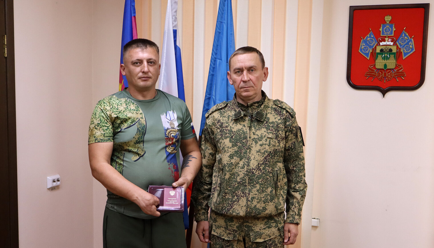 Две медали «За отвагу» — двум отважным белореченцам